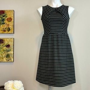 Merona Dress Black with Cream Stripes Size XS